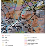 Map of Bussells No 7A showing geology. BGS © UKRI.