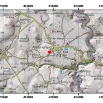 Topographic map with hillshade of the area around Alstonefield. BGS © UKRI.
