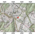 Topographic map with hillshade of the area around Chilgrove House.