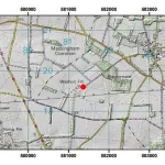 Topographic map with hillshade of the area around Washpit Farm. BGS © UKRI.