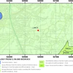 Geological map of the area around the Well House Inn. BGS © UKRI.
