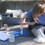 Sampling Magnesian Limestone. BGS © UKRI.