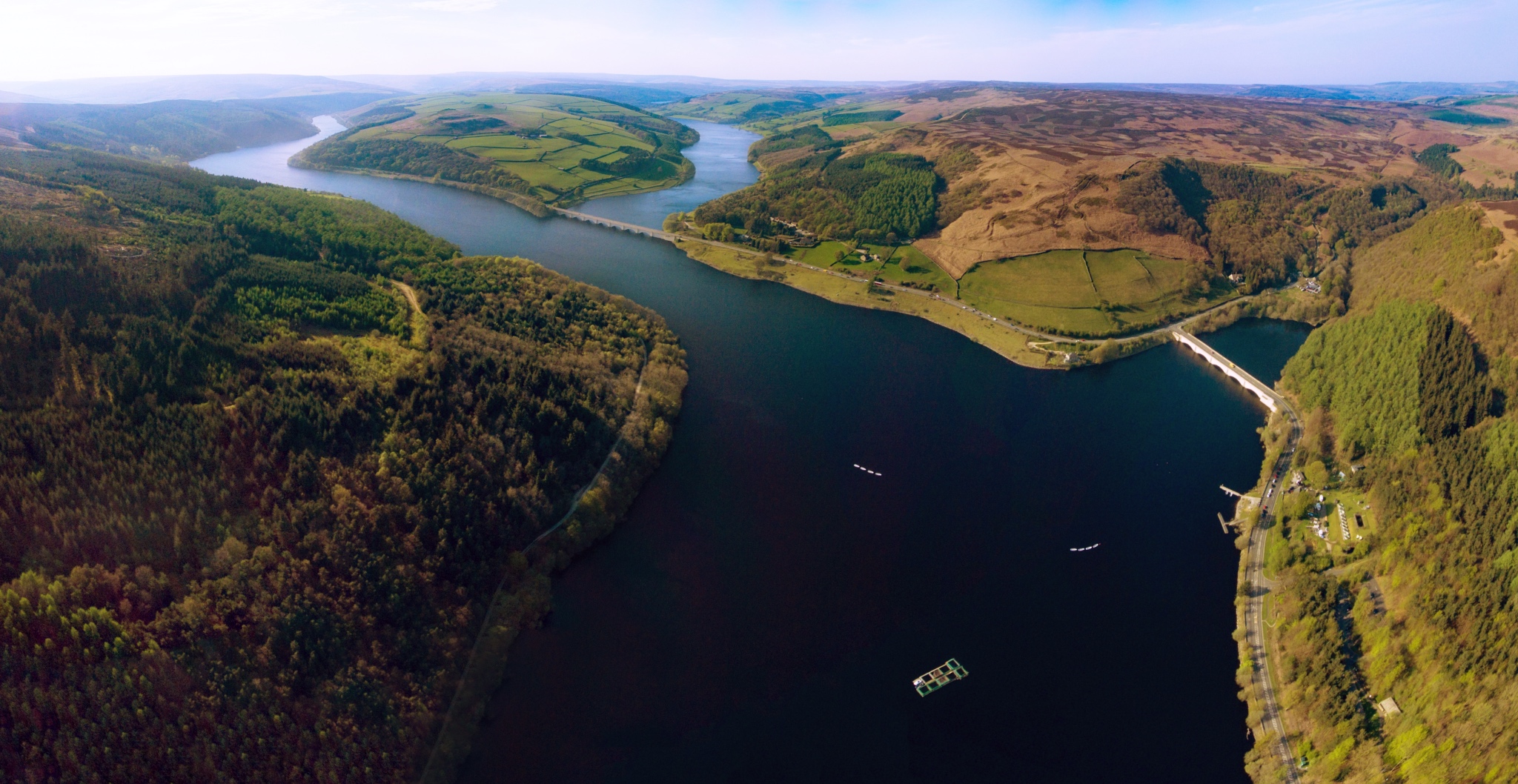 A Y-shaped lake