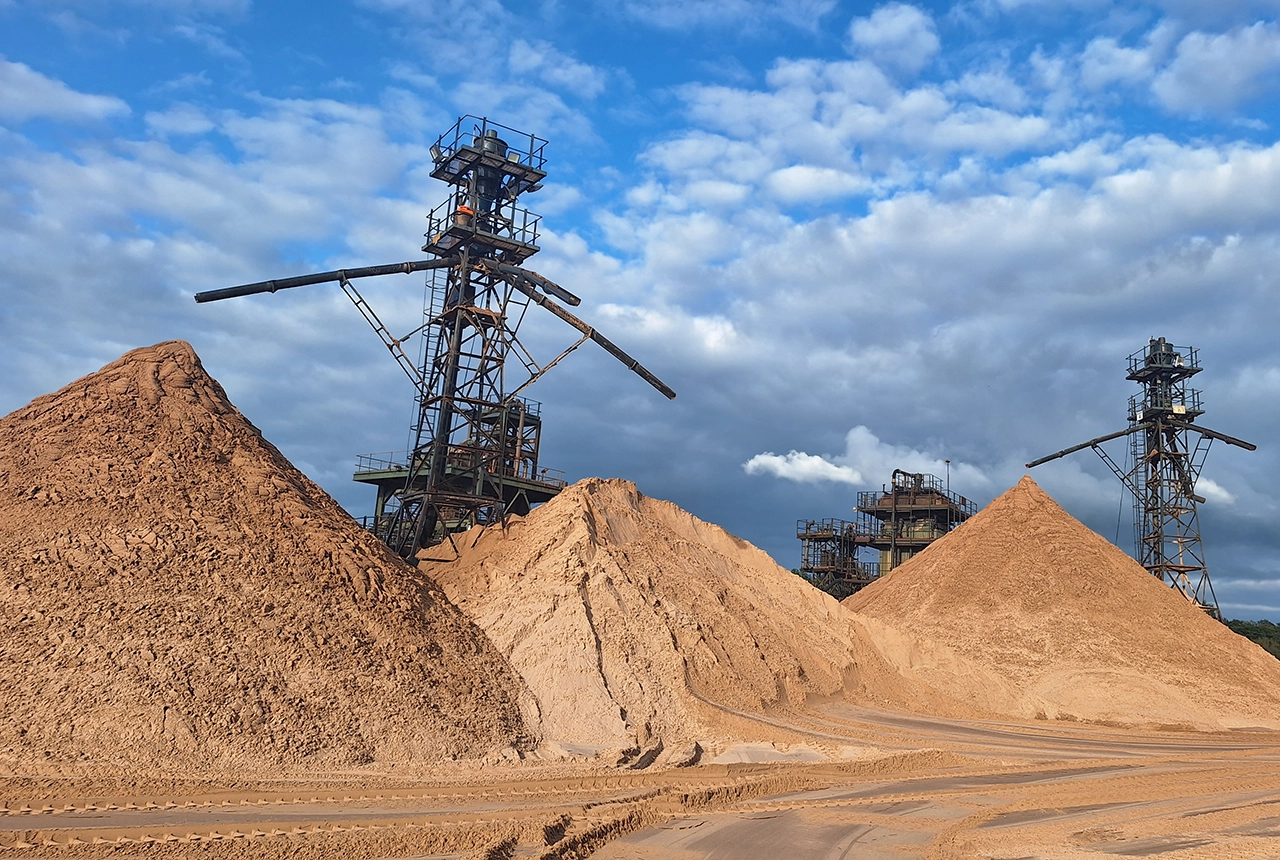 Industrial sand processing, Arclid quarry. BGS © UKRI