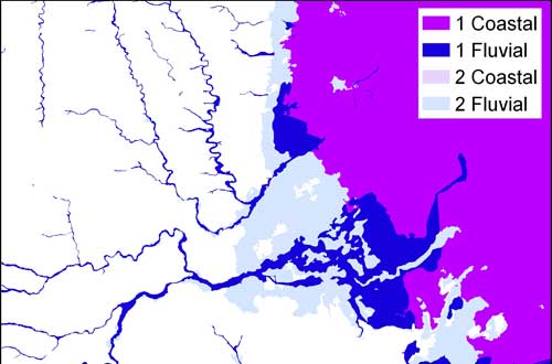 Geological indicators of flooding