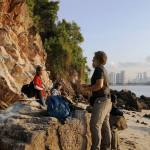 Fieldwork on the island of Tekukor, Singapore