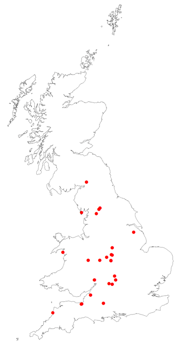 Vitrinite reflectance data map of the UK