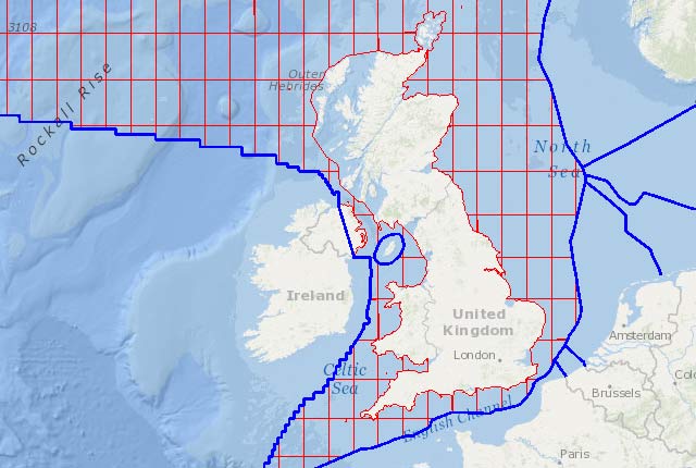 GeoIndex Offshore map interface