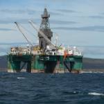 Oil rig Ocean Guardian. Photograph courtesy of Stephen Luxton. Copyright © Falkland Islands Government.