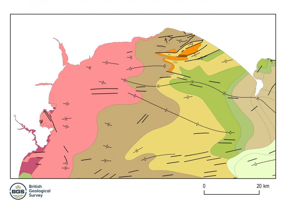 Example marine bedrock map