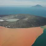 Anak Krakatau 20 Days after the eruption and collapse, on the 11th January, 2019 (Reynolds J., 2019. Post-collapse image of Anak Krakatau. Accessed Jan. 11, 2019, on https://twitter.com/hashtag/Krakatau?src=hash