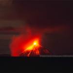 The cataclysmic eruption at 18:56 (local time), 22nd Dec 2018, which resulted in the volcanic landslide and tsunami (Andersen, O.L. 2018. Krakatau volcano: Witnessing the eruption, tsunami and the aftermath 22-23th December 2018. Accessed on December 26, 2018. http://www.oysteinlundandersen.com/ krakatau-volcano-witnessing-the-eruption-tsunami-22december2018/