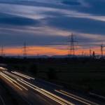 Frodsham wind farm at dusk. ©Peter Corcoran.