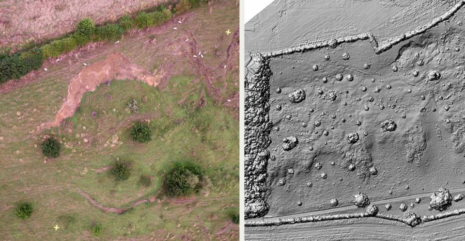 3D model of Hollin Hill landslide