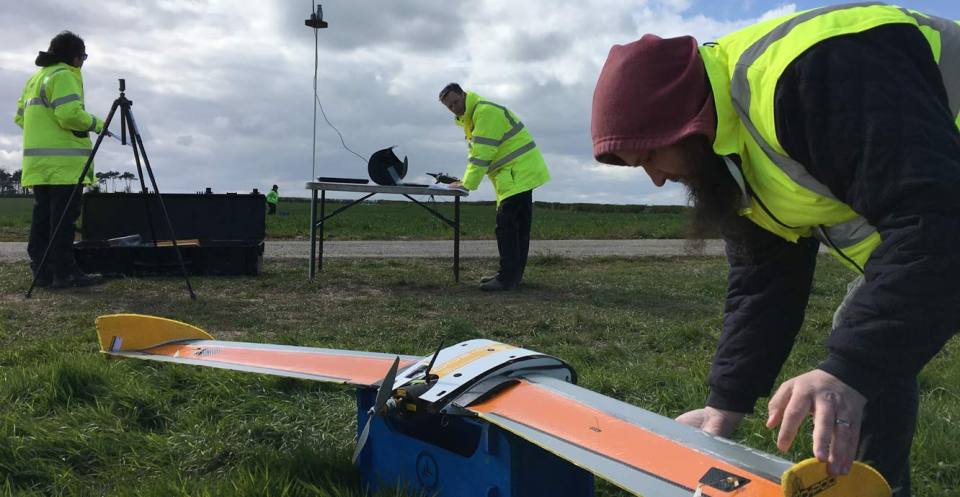 Pre-flight checks of the BGS gas sensor drone