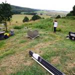 Reflector installation at Hollin Hill
