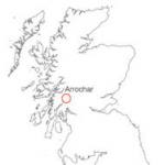 Arrochar landslides location