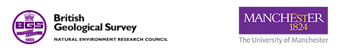 British Geological Survey and Manchester University logos
