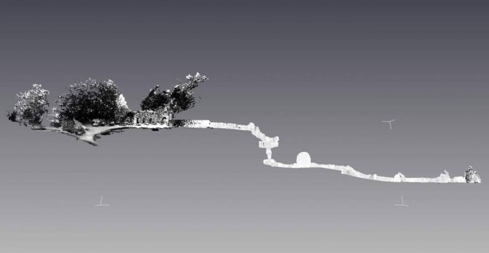 Surface model of the Hellfire Caves