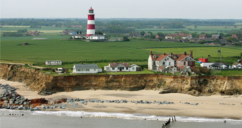 Figure 1 The eroding coast at Happisburgh in Norfolk.(Photo: © Mike Page)