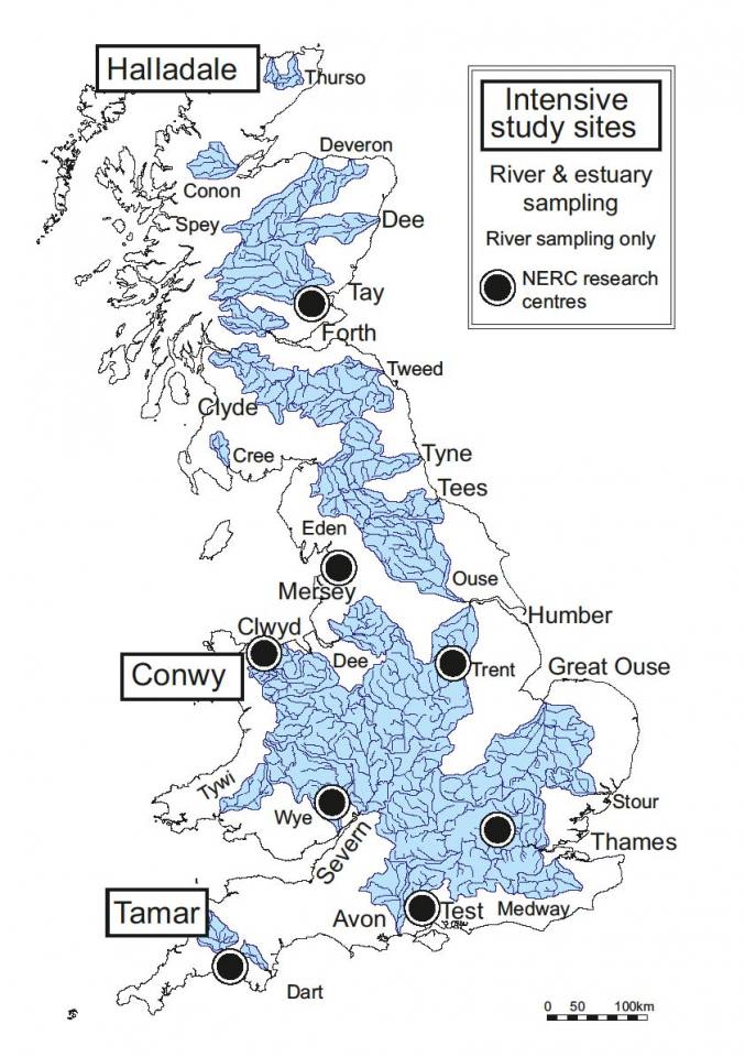 LOCATE sample site map