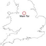 Mam Tor, Derbyshire location map.