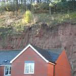 Jointing seen in the sandstone, particularly on the western quarry slope © BGS.