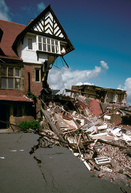 Damage to the hotel.