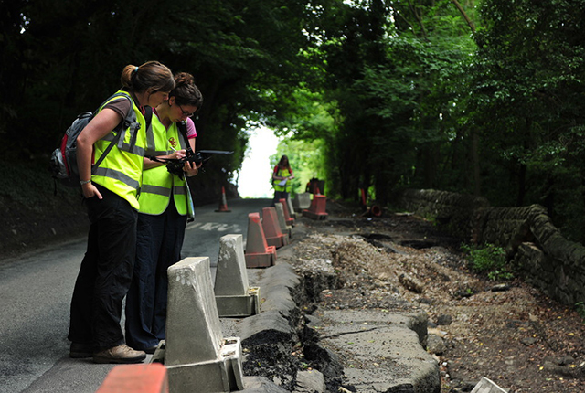 The BGS Landslide Response Team made a visit to the site on 13th August 2009 to investigate.