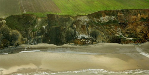 Figure 1 The Sidestrand coastal section © Mike Page, SkyView.