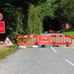 Road closed at Fenny Bentley.