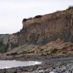 Figure 2. View of the October 2011 rock fall, looking west.