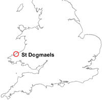 St Dogmaels, Pembrokeshire location map