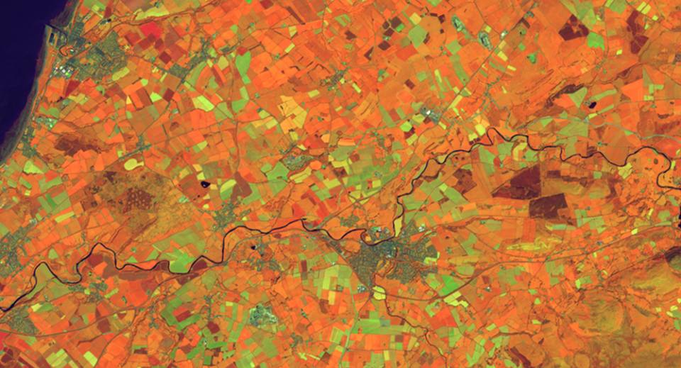 Cockermouth satellite image from Sentinal data