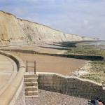 Chalk cliffs and wave-cut platform, Black Rock, Brighton, East Sussex.
