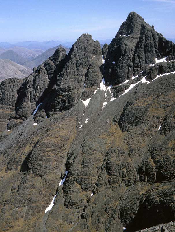 Pinnacle Ridge, Sgurr nan Gillean from Am Bastair, Skye, Scotland.