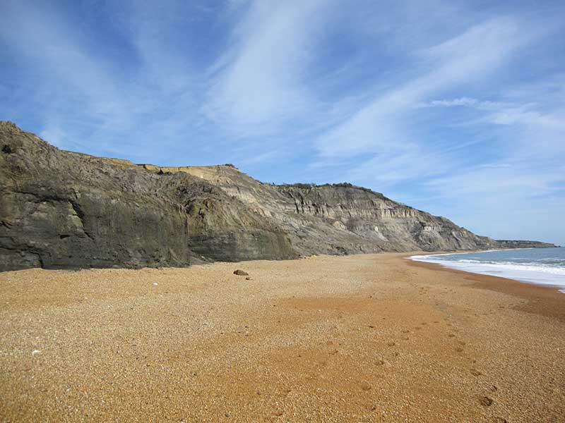Coastal section Whale Chine to Blackgang, Isle of Wight.