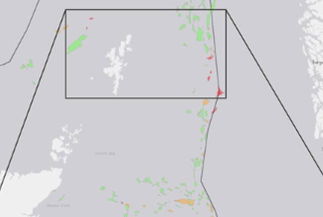 Hutton field data example
