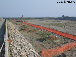 An ALERT system installed in the bed of the River Andarax, Almeria, Spain.