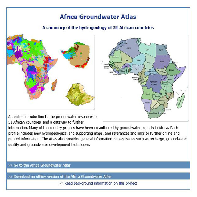 Africa groundwater atlas