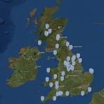 Landslide case studies map