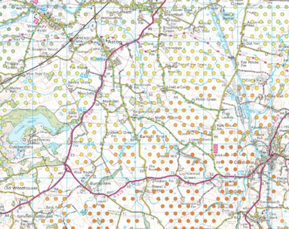 map of gas storage caverns