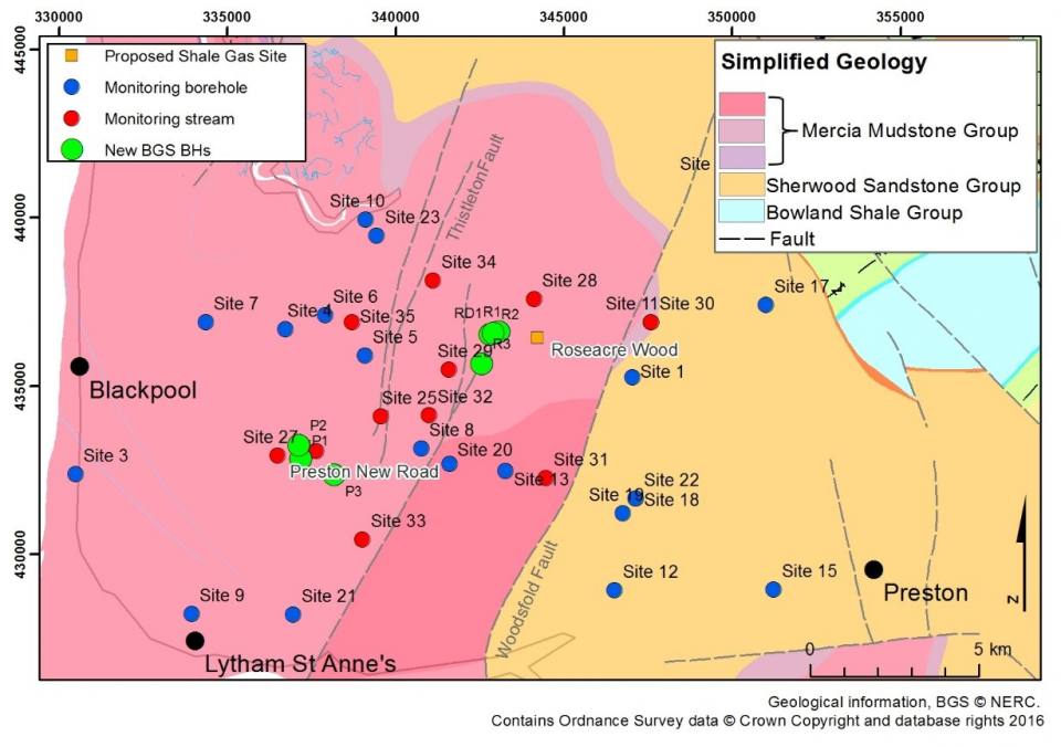 Groundwater monitoring boreholes Lancashire