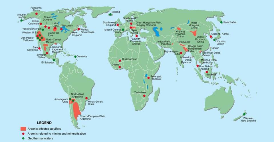 Arsenic map