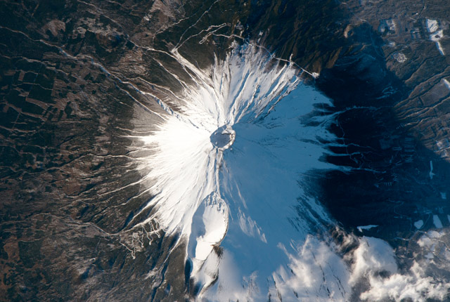 Mt Fuji, Japan from space