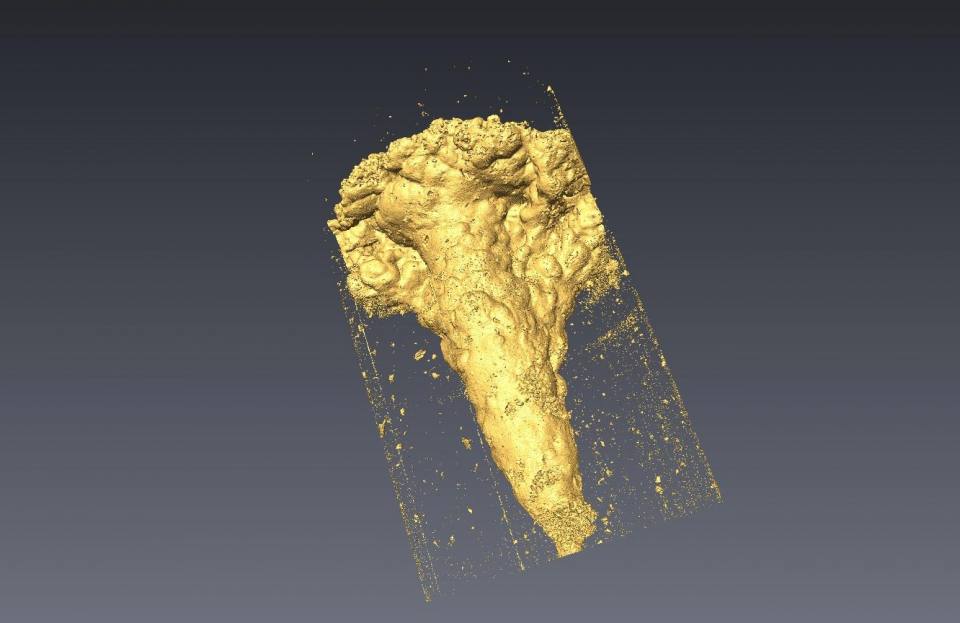 3D model of hole surface