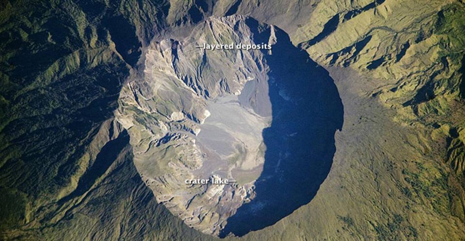 Mount Tambora crater