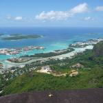 Made ground on the coast of Mahe, Seychelles