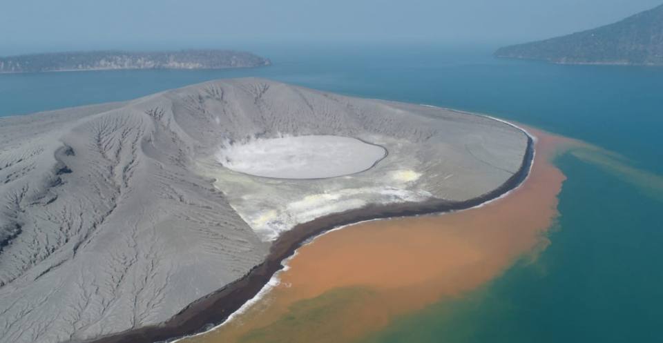 Drone imagery of Anak Krakatau