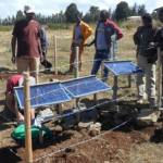 BGS and IGSSA staff install a seismic station